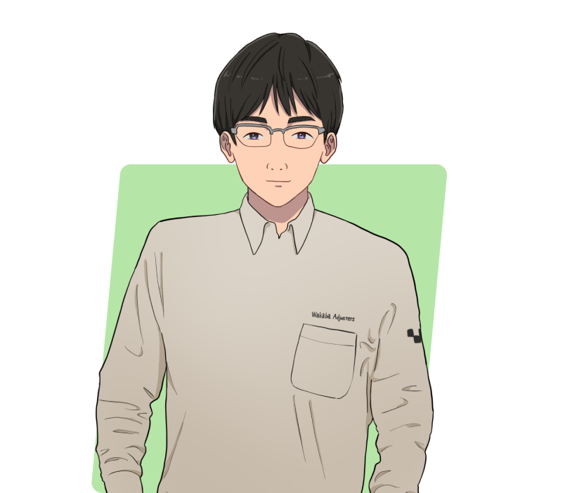 社員S.H.の似顔絵