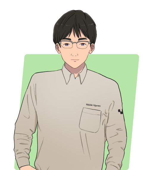 社員S.H.の似顔絵